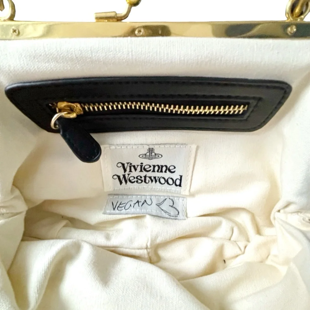 Vivienne Westwood Framed Elena Green Tartan Wool Plaid Bag RARE